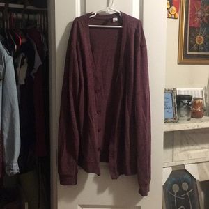 Maroon loose cardigan